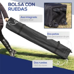 Outsunny Cenador Plegable 2,5x2,5x2,68 M Carpa De Jardín Protección UV 50+ Ajustable En Altura Con 4 Bolsas De Arena Y Bolsa De Transporte Para Camping Fiestas Patio Azul -Tienda Barata Lounge Sol 66e155c27ff89b3d3950d8878593b75942a187b8 225b79dcbc4546c2ad0bdfd5e798102d