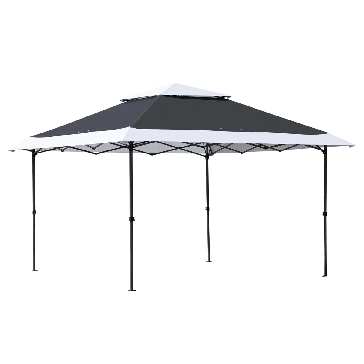 Outsunny Carpa De Fiesta Plegable 3,6x3,6 M Altura Ajustable En 3 Posiciones Con Doble Techo Y Bolsa De Transporte Con Ruedas De Acero Para Jardín Exterior Gris Y Blanco 3 Outsunny Carpa De Fiesta Plegable 3,6x3,6 M Altura Ajustable En 3 Posiciones Con Doble Techo Y Bolsa De Transporte Con Ruedas De Acero Para Jardín Exterior Gris Y Blanco