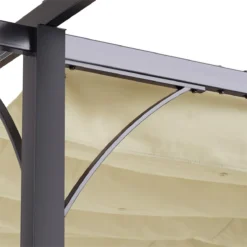 Outsunny Pérgola De Metal 3x3m Gazebo Cenador Para Jardín Patio O Terraza Con Techo Retráctil Tela Poliéster Resistente Al Agua Y UV -Tienda Barata Lounge Sol 6cfe5e48ea0cc2c38c5f1231c511b789736ddc05 5c21a1e3ba75431399dc7c12538896f0