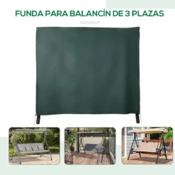 Outsunny Funda Para Columpios De Exterior Con Cremallera Cubierta Muebles Para Exterior Ideal Columpios 205x124x164 Cm Verde Oscuro -Tienda Barata Lounge Sol 7241098160b1ecd04c1a221e1a48475a1734f121 2c52b2649fb04df9b8ee7959c1e667c6