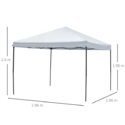 Outsunny Carpa Plegable 3x3m Paredes De Mosquitera Extraíbles Con Cremallera 4 Orificios De Drenaje Tela Oxford 420D Para Jardín Fiestas Blanco -Tienda Barata Lounge Sol 7484b4e19020b1a87281bf825e6da65aab5bd091 459fc812c697490bb5ee1f0b244bb698