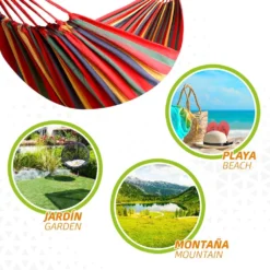 Hamaca De Algodón Portátil Para Jardín Aktive 13 Hamaca De Algodón Portátil Para Jardín Aktive -Tienda Barata Lounge Sol 7659a8e8b64ac703fff7c792524eeb80d04efb7a 7346667d7ade442a88eaf92a85e62a9a