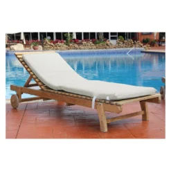 Acomoda Textil – Colchón Tumbona De Guata Con Espuma De Alta Densidad. Cojín Desenfundable, Elegante Y Cómodo Para Jardín, Piscina, Playa, Terraza Y Balcón. (Beige, 120x55x5 Cm) -Tienda Barata Lounge Sol 79071d66689994621222fdee4592630de0f0c6f4 ae6713cd5f3c485ea0c5b8b837d5f417