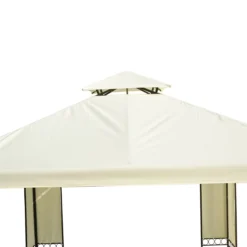 Outsunny Carpa 3x3m Con Techo Ventilador Postes De Acero Estable Para Exteriores Patio Jardín Pabellón Cenador Estructura Metálica Color Crema -Tienda Barata Lounge Sol 7b9605a11cd3b129470549a07baafea57a1974b1 5ee67128300441839a4d3e90d3a513d7