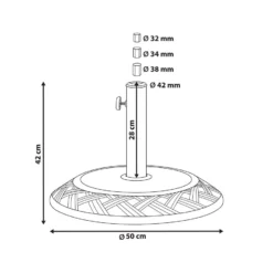 Base Para Sombrilla De Cemento Marrón ⌀ 50 Cm CAPACI 10 Base Para Sombrilla De Cemento Marrón ⌀ 50 Cm CAPACI -Tienda Barata Lounge Sol 8241fdbbf7ce3c3f0e3f0343f4d4e238423d18fc 513190ae5a004b7a84ffb52b7056cf86