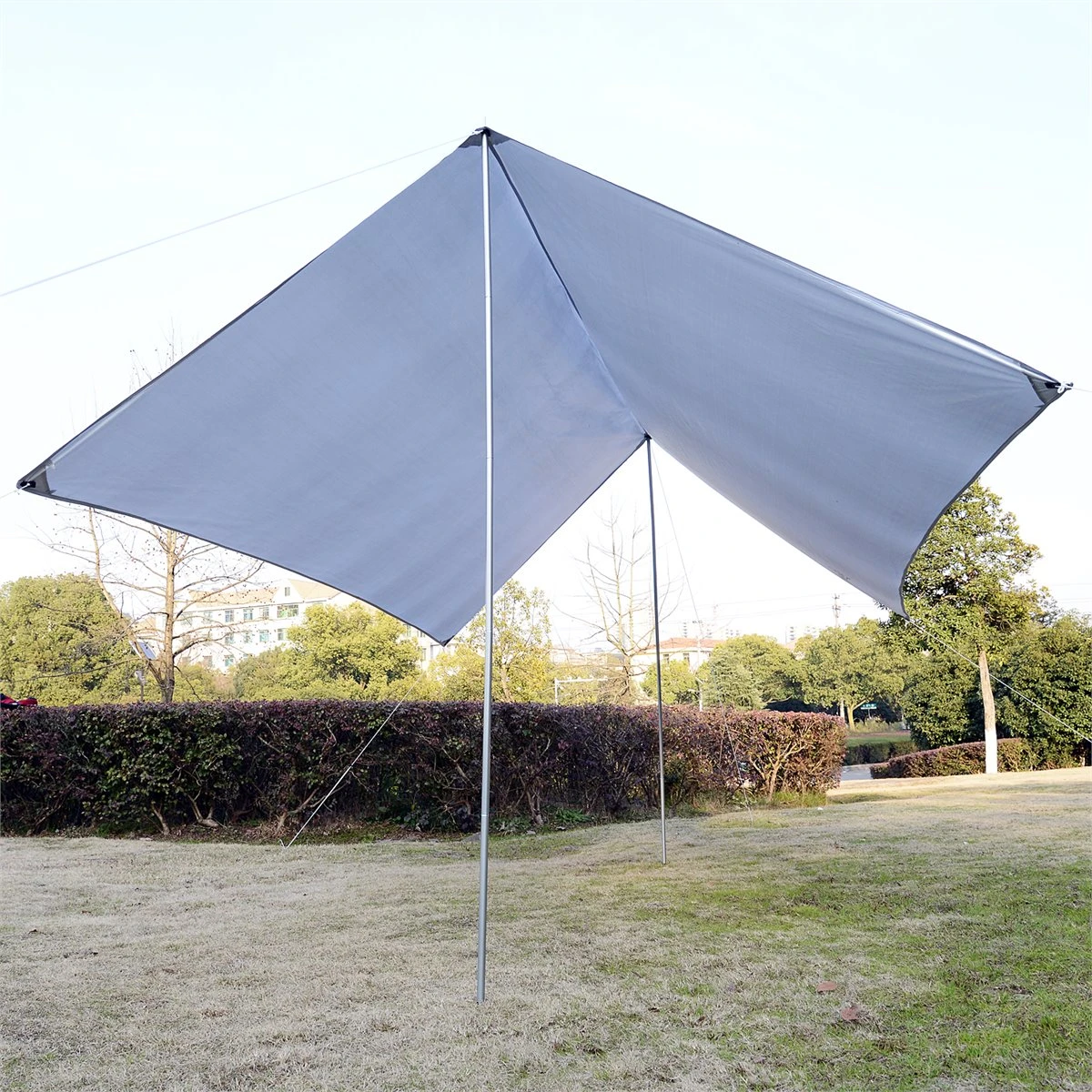 Outsunny Toldo De Refugio Portátil Impermeable Carpa Tienda De Campaña Grande Para Camping Playa Picnic Protección Solar Blanco 8 Outsunny Toldo De Refugio Portátil Impermeable Carpa Tienda De Campaña Grande Para Camping Playa Picnic Protección Solar Blanco - Imagen 6