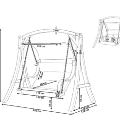 Columpio De Madera De Alerce Oscura/beige Crema APRILIA -Tienda Barata Lounge Sol 83b652da288c81c6ba23b8f685f684dd640825f7 e26037d2876a4d9f99e10d418196e864
