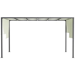 Outsunny Pérgola De Jardín 3x4 M Con Techo Retráctil Cenador Con Luces LED Energía Solar Marco De Acero Carpa Para Patio Terraza Balcón Crema -Tienda Barata Lounge Sol 83cce8cf8222bae288e9dc9297fce7a576b959cc 2e38d9b3f5294626ad21c4bf7d050806