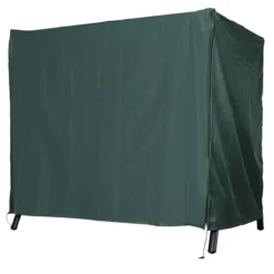 Outsunny Funda Para Columpio De Jardín Con Cremallera Cubierta Muebles Para Exterior Ideal Columpios 177x114x152cm Verde Oscuro
