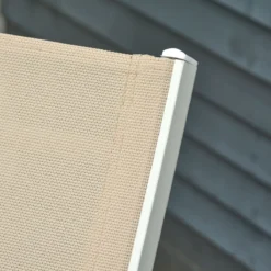 Outsunny Tumbona Multiposiciones De Jardín Con Respaldo Reclinable En 5 Posiciones De Aluminio Y Texteline Carga 160 Kg Para Patio Terraza 202x65x43 Cm Beige -Tienda Barata Lounge Sol 8602e6023ce4d07ee7afb09c7edef9ddb5b232b0 a01a7ef7d4f7492a905ac47618767bde