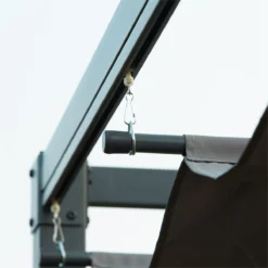 Outsunny Pérgola 3x2 M Cenador De Jardín Con Techo Retráctil De Poliéster Con Recubrimiento Resistente Para Celebraciones Fiestas Bodas Gris -Tienda Barata Lounge Sol 8739c2022d2a78666b9767ab5296a3501ec30dab 3f3ac2070c0a47c28ad73fe916db0d57