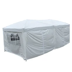Outsunny Carpa Plegable En Acordeon 4 Paneles Laterales 2 Cortinas +Bolsa Transporte 5,91x2,97x2,55 M Blanco -Tienda Barata Lounge Sol 87ac14e83971c400979056f9ee2a356e25ef2936 087a78dc98b249a6a306e44ac508d6fb