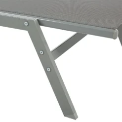 Tumbona De Metal/textil Trenzado Gris VERNAZZA -Tienda Barata Lounge Sol 882528ecf695983b32167a645e5db30b531928fc 097740966dc841409359be7e62a77015