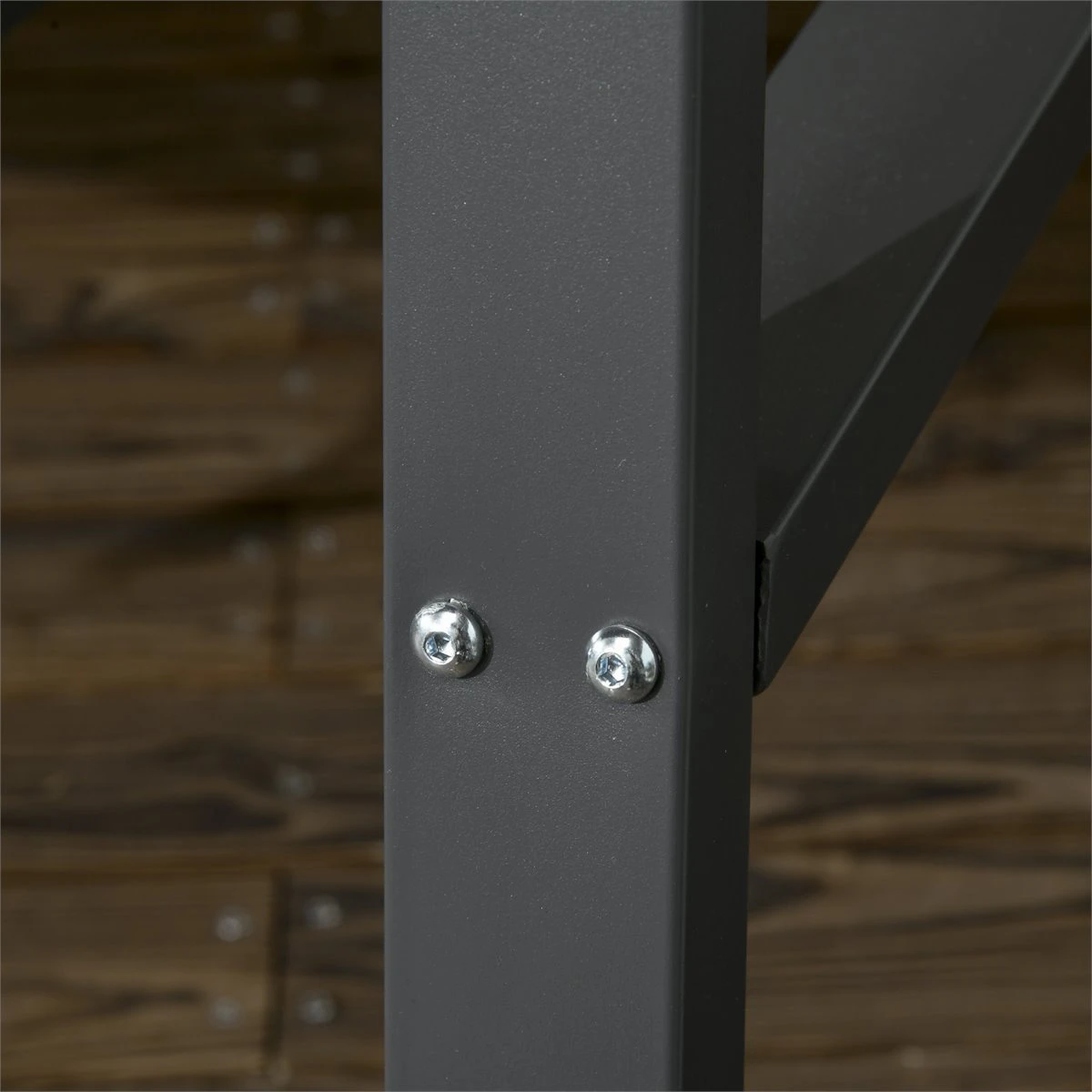 Outsunny Columpio De Jardín De 3 Plazas Silla Balancín Con Toldo Inclinable Cojín Extraíble Y Marco De Acero Para Terraza Piscina Patio Carga 360 Kg 210x128x184 Cm Gris Oscuro 11 Outsunny Columpio De Jardín De 3 Plazas Silla Balancín Con Toldo Inclinable Cojín Extraíble Y Marco De Acero Para Terraza Piscina Patio Carga 360 Kg 210x128x184 Cm Gris Oscuro - Imagen 9