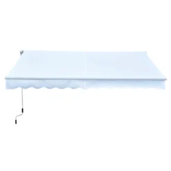 Outsunny Toldo Manual Plegable De Aluminio Ángulo Ajustable Con Manivela Para Exterior Balcón Jardín Terraza 3x2,5m Blanco -Tienda Barata Lounge Sol 8edc0d6bf384578fdf735771c75a96a99bcc25e6 1d0c334ecd054b4f9ef4e3156355d9fe