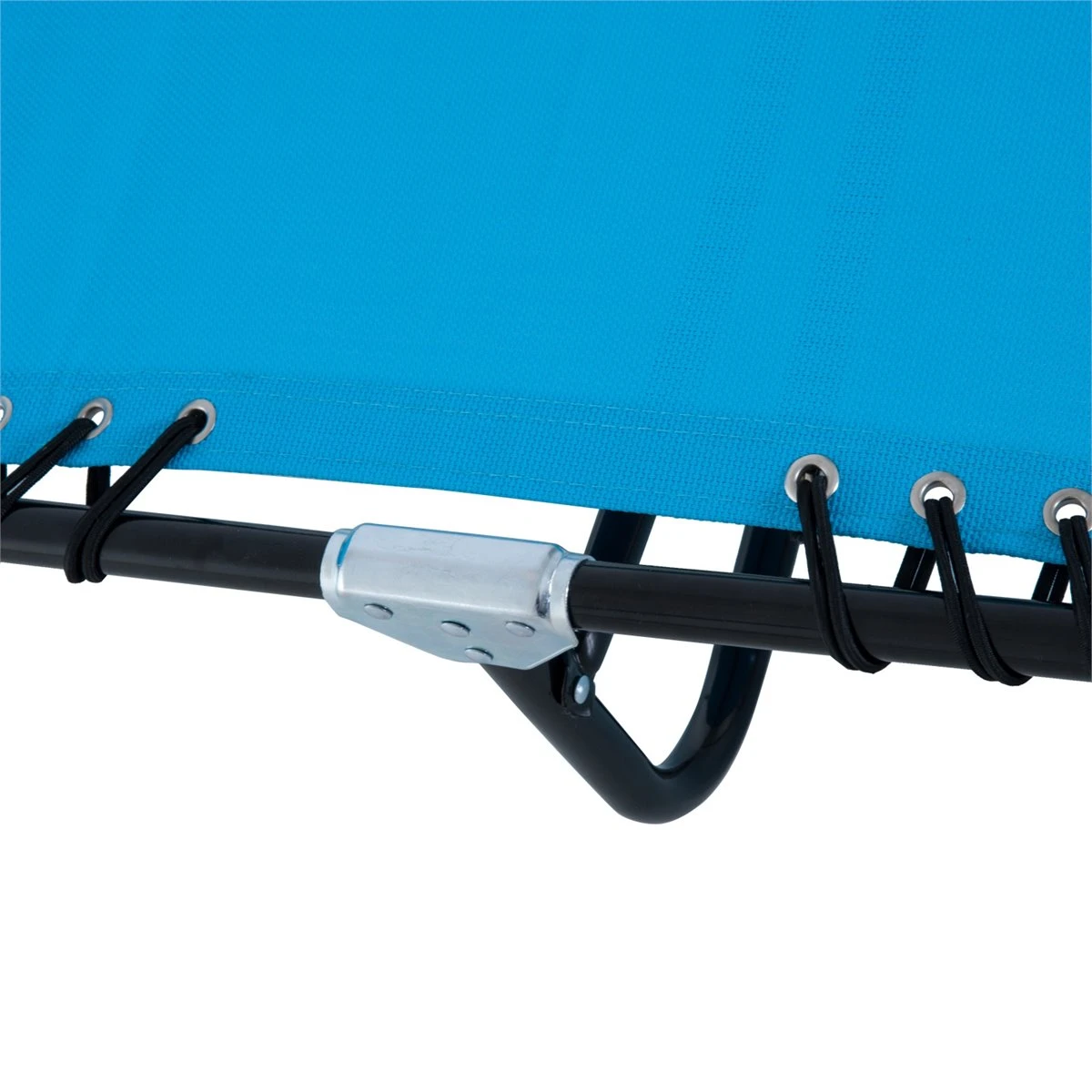Outsunny Tumbona Plegable Y Ajustable De 4 Posiciones Silla Reclinable De Jardín Con Sistema De Cordones Para Exterior Marco Acero 197x58x76 Cm Azul Claro 11 Outsunny Tumbona Plegable Y Ajustable De 4 Posiciones Silla Reclinable De Jardín Con Sistema De Cordones Para Exterior Marco Acero 197x58x76 Cm Azul Claro - Imagen 9