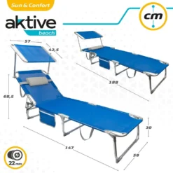 Tumbona Plegable Con Parasol Y Cojín Aktive Beach -Tienda Barata Lounge Sol 92f64b544ec2df37ca69bd06c210bef47ae2ab7a 51913295d86f4f34a4349b2413bbf50d