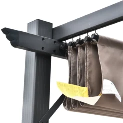 Outsunny Pérgola De Aluminio Gazebo Cenador 3x3m Para Jardín Patio O Terraza Con Techo Retráctil Tela Poliéster Resistente A Agua Y UV -Tienda Barata Lounge Sol 953ad3955b587423f9d4093d6b15a7ef345a0595 9cc4fed2658d41b3ad6e359d52190a88