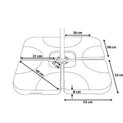 Base Para Sombrilla Antracita 4 Piezas CARIA 12 Base Para Sombrilla Antracita 4 Piezas CARIA -Tienda Barata Lounge Sol 96bcd78b5a3546b20b5b2fb67a01a4dbd358bcea eb34a3d3990f41b4a2a99d5a7241fc01
