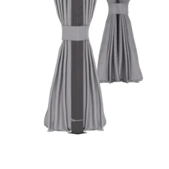 Outsunny Cenador De Jardín 4x3 M Pabellón Con Techo De Ventilación 4 Cortinas Laterales Con Puerta Y 8 Orificio De Drenaje Gazebo De Aluminio Para Exterior Patio Fiestas Gris -Tienda Barata Lounge Sol 97b6ed38bf42e1422ad170746767e3919c1935f7 8d721dd016834b1fb4553a4c9e63ce66