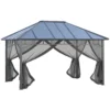 Outsunny Cenador De Jardín 4x3 M Aluminio Pabellón Para Exterior Con Techo De Policarbonato Y 4 Mosquiteras Laterales Con Cremalleras Para Fiestas Eventos Gris -Tienda Barata Lounge Sol 99a5ff4c441c375c36ef3978feb344626474a650 839b6384729f4a5e9f3244611da27f32