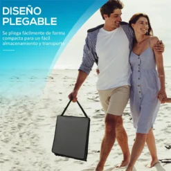 Outsunny Conjunto De 2 Esterillas De Playa Plegable Esteras Acolchadas Con Respaldo Reclinable Y Bolsa De Transporte Para Jardín Camping 142x51x40 Cm Gris -Tienda Barata Lounge Sol 9bdfa065db5b01dd72e16c2283b0e76146416547 b995565f9e1d4a69aaa1b2af398e2c40
