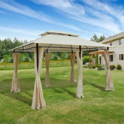 Outsunny Cenador De Jardín 3x4 M Marco Acero Gazebo Con Doble Techo 6 Cortinas Laterales 8 Orificios De Drenaje Buena Ventilación Para Fiestas Eventos Crema 18 Outsunny Cenador De Jardín 3x4 M Marco Acero Gazebo Con Doble Techo 6 Cortinas Laterales 8 Orificios De Drenaje Buena Ventilación Para Fiestas Eventos Crema -Tienda Barata Lounge Sol 9e5a99c4b19f9db6c76537970915a00ff356785b 9d0ad902b99b40e197cc67d117f44187