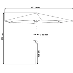 Sombrilla De Jardín De Poliéster Beige Arena 270 Cm VARESE 13 Sombrilla De Jardín De Poliéster Beige Arena 270 Cm VARESE -Tienda Barata Lounge Sol 9fc68dbb7a85ad2536ee11c2e2c0ee48c278f76f 1918df154ff64befa8b96705c416559a