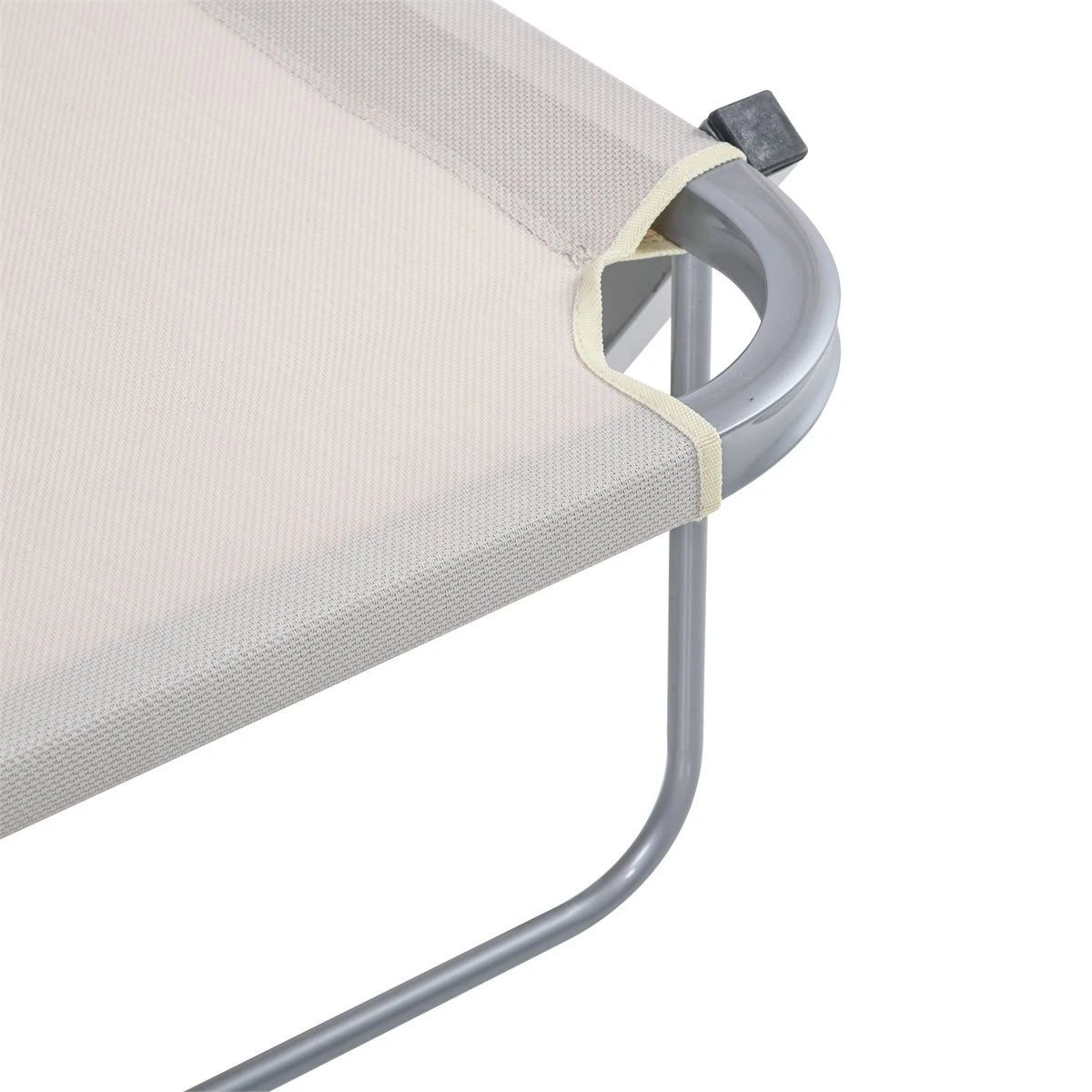 Outsunny Tumbona De Jardín Con Respaldo Ajustable En 5 Posiciones De Aluminio Y Texteline Para Terraza Patio Exterior 163x58,5x91 Cm Beige 8 Outsunny Tumbona De Jardín Con Respaldo Ajustable En 5 Posiciones De Aluminio Y Texteline Para Terraza Patio Exterior 163x58,5x91 Cm Beige - Imagen 6