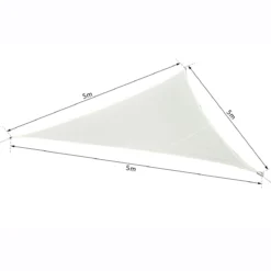 Outsunny Toldo Vela Color Crema Sombrilla Parasol Triangulo Tela De Poliéster Jardin Playa Camping Sombra (varios Colores Y Medidas), Medida 5x5x5 Metros, Color Crema -Tienda Barata Lounge Sol a076189814e05fabcff8eea8c5ae469b2dfe6fe6 9f4b15f7e6924cc7af8f5ff5af005c13