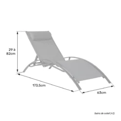 Juego De 2 Tumbonas GALAPAGOS De Textileno Y Aluminio Gris Antracita 17 Juego De 2 Tumbonas GALAPAGOS De Textileno Y Aluminio Gris Antracita -Tienda Barata Lounge Sol a71ab33f247d081f6f997bff35a0ec18c968ba65 c6f3d072a19041bd9c5f66614b3fedb9