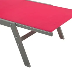 Tumbona De Metal/textil Trenzado Rojo/negro LEVANZO -Tienda Barata Lounge Sol a8b7a9afcbab689849e0e2038e3208a0df12585b 1875a6005772424abde8e29bc31a1a1e