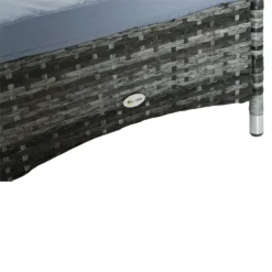 Outsunny Tumbona De Ratán De Jardín Chaise Longue Con Respaldo Ajustable En 5 Posiciones Cojines Acolchados Reposacabezas Y 2 Ruedas 200x73x30-103 Cm Gris -Tienda Barata Lounge Sol a97e90201872e2a05f532003089ca48696a25039 5fae353fc8f449a09008cb54d4e94322