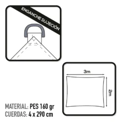 Toldo Poliéster Rectangular Aktive Garden Color Blanco -Tienda Barata Lounge Sol aa164deeb98ae078079e6476d761b690c2853894 6a42e927532c4be1862b8f65f505a721