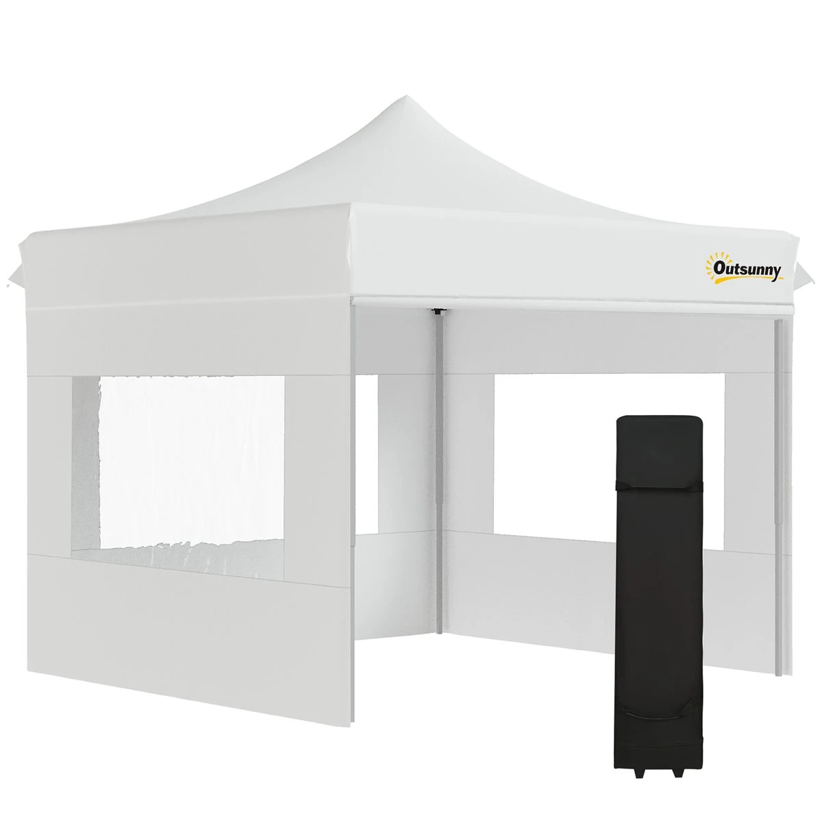Outsunny Carpa Plegable 3x3 M Con Altura Ajustable Cenador De Jardín Con 4 Paredes Extraíbles De Tela Oxford 4 Ventanas Y Bolsa De Transporte Para Exterior Terraza Camping Blanco 3 Outsunny Carpa Plegable 3x3 M Con Altura Ajustable Cenador De Jardín Con 4 Paredes Extraíbles De Tela Oxford 4 Ventanas Y Bolsa De Transporte Para Exterior Terraza Camping Blanco