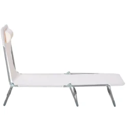 Outsunny Tumbona Plegable Y Reclinable De Jardín Con Reposacabezas Y Respaldo Ajustable En 5 Niveles Tela De Texteline Transpirable 182x56x24,5 Cm Crema 20 Outsunny Tumbona Plegable Y Reclinable De Jardín Con Reposacabezas Y Respaldo Ajustable En 5 Niveles Tela De Texteline Transpirable 182x56x24,5 Cm Crema -Tienda Barata Lounge Sol ae3047f8188326579c4f7928481d405c8f1c476e 86e7d46acca14ba685e2190e79362359