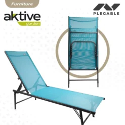 Tumbona Jardín Plegable Y Multiposición Azul Aktive -Tienda Barata Lounge Sol b2404e433a6d700d5ae734f89ecf1f4a59bfa8cd 7d54586b4f274e5c8a5882f67c551872
