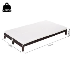 Outsunny Conjunto De Tumbona Exterior De Ratán 2 Plazas Con Cojines Acolchados Resistente Al Agua Con Respaldo Regulable De 5 Niveles Soporta 220 Kg 195x120x28 Cm Marrón -Tienda Barata Lounge Sol b28ee9cd87b023887b846d62224fee33d3415182 d23661f9e9e54157983c2ffbadf4e9f6