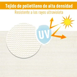 Outsunny Toldo Vela 5x5x5m Triangulo Color Crema Sombrilla Parasol Terraza Jardin Camping -Tienda Barata Lounge Sol b489a24a9006740e2f25cd7dff116f2808d5a5d5 dade9fcf4ae04330a1b86f23d347a90e