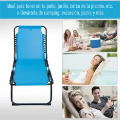 Outsunny Tumbona Plegable Y Ajustable De 4 Posiciones Silla Reclinable De Jardín Con Sistema De Cordones Para Exterior Marco Acero 197x58x76 Cm Azul Claro 20 Outsunny Tumbona Plegable Y Ajustable De 4 Posiciones Silla Reclinable De Jardín Con Sistema De Cordones Para Exterior Marco Acero 197x58x76 Cm Azul Claro -Tienda Barata Lounge Sol b633e734ff9803fe19ca0c24578842c2f61375cd 5a0cfbcc8dc04339b8094ebbba5b4bd7