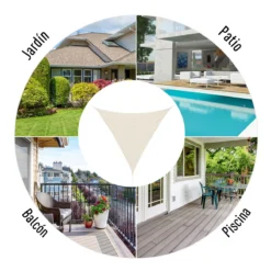 Outsunny Toldo Vela 5x5x5m Triangulo Color Crema Sombrilla Parasol Terraza Jardin Camping -Tienda Barata Lounge Sol b6faea6eb0614138027cffe85e4705ec967a130e 9c1c02e211324ef1a2cd9158216535ec