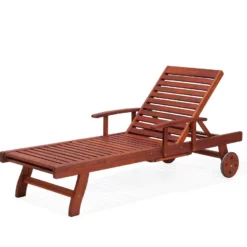 Tumbona De Jardín Madera Con Ruedas Cojín Rayas Azul Beige TOSCANA -Tienda Barata Lounge Sol ba2061a51aa1a19d186f9bfb70254862b29bfa44 0d3ac4ba260d41dba9750469c113af07