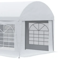 Outsunny Carpa De Jardín 6x3 M Carpa Para Fiestas Cenador Con Paredes Laterales Extraíbles Puerta Con Cremalleras Y 6 Ventanas Protección UV Para Exterior Eventos Bodas Blanco -Tienda Barata Lounge Sol ba46f6692f077b5557fa204fb0cc4f15d67870b2 fcb99245699c4877b7abe195487529b5