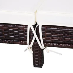 Outsunny Conjunto De Tumbona Exterior De Ratán 2 Plazas Con Cojines Acolchados Resistente Al Agua Con Respaldo Regulable De 5 Niveles Soporta 220 Kg 195x120x28 Cm Marrón -Tienda Barata Lounge Sol bb04450d628b02cbf134e856582c682caef4eed0 935709afa0fd4ecba538f72499c8db9a