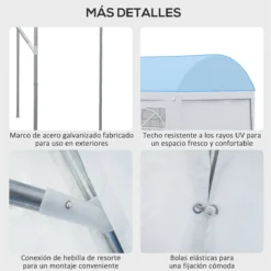 Outsunny Carpa De Jardín 6x3 M Carpa Para Fiestas Cenador Con Paredes Laterales Extraíbles Puerta Con Cremalleras Y 6 Ventanas Protección UV Para Exterior Eventos Bodas Blanco -Tienda Barata Lounge Sol be78002ad66af7b14966da29ce90bb014efb1b95 f14b746233e34697970123bdd87f956c