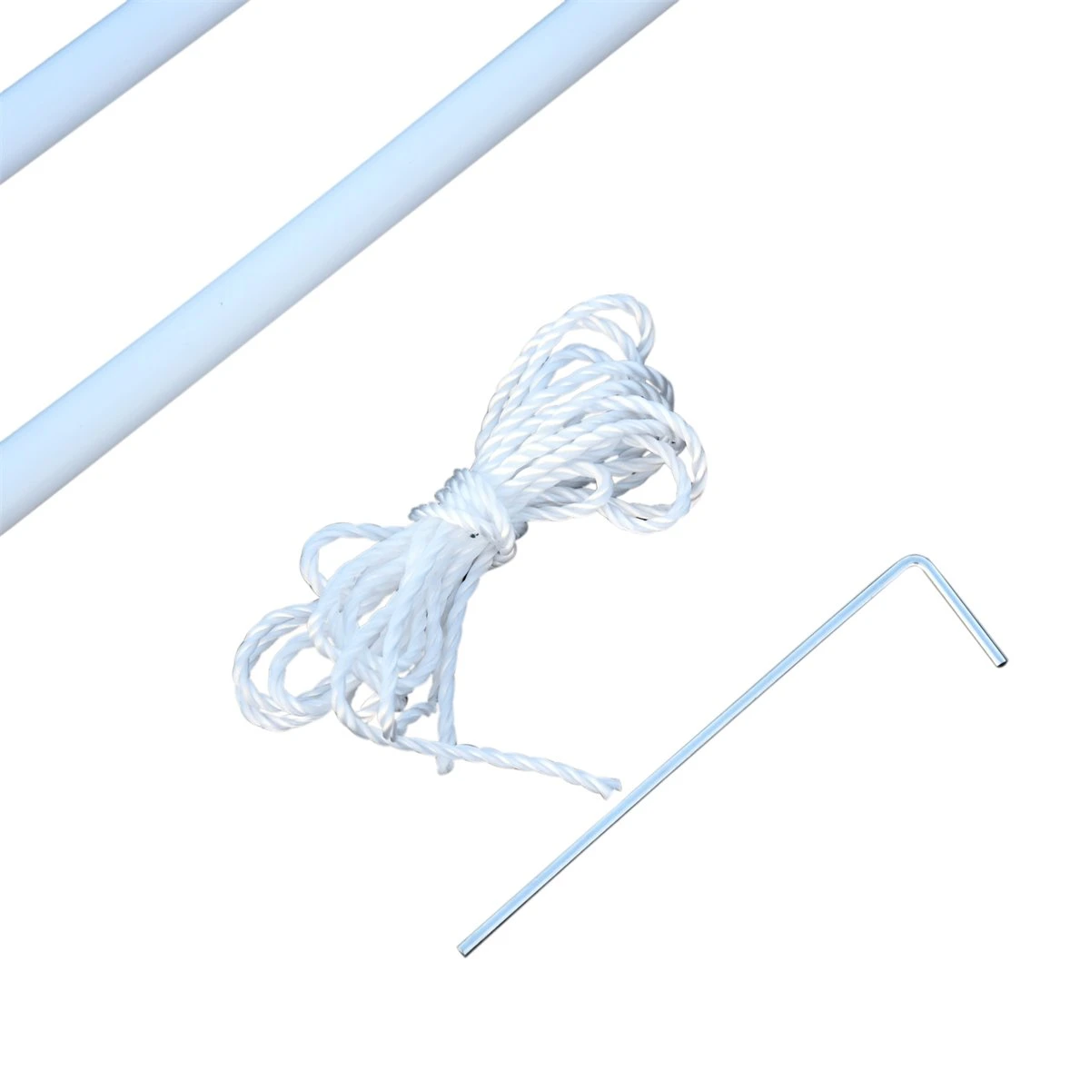 Outsunny Poste Para Toldo Vela O Toldo De Refugio Mástil Para Tienda De Campaña Fácil De Montar Y Desmontar - 3m - Blanco 8 Outsunny Poste Para Toldo Vela O Toldo De Refugio Mástil Para Tienda De Campaña Fácil De Montar Y Desmontar - 3m - Blanco - Imagen 6