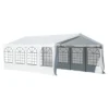 Outsunny Carpa De Jardín Cochera Gazebo 8x4m Pergola Cenador Pabellón 4 Paneles Laterales 8 Ventanas Para Fiesta Eventos Bodas Acero PE Blanco 1 Outsunny Carpa De Jardín Cochera Gazebo 8x4m Pergola Cenador Pabellón 4 Paneles Laterales 8 Ventanas Para Fiesta Eventos Bodas Acero PE Blanco -Tienda Barata Lounge Sol c36fc2bf3da922d58746307021f6c49baa57de6f dd22b0c7578e4c7ea7c92010c36a6dde