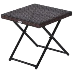 Outsunny Set De 2 Tumbonas 196x61x53cm Con Mesita Plegable 40x40x40cm De Ratán Para Jardín Exterior Con Cojines Beige Y Marrón -Tienda Barata Lounge Sol c3f8cf5e40f368708c703709559f1c1a2acbb7ab 39c2cb9f60f94527845f99ee26b95f8a