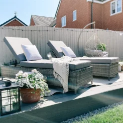 Tumbona De Jardín En Ratán Gris TURIN II -Tienda Barata Lounge Sol c671ca88c79438db7bfa058ef585717ed2eba360 c633daf024a34951a0f53443b8bec183