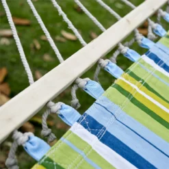 Outsunny Hamaca Colgante De Jardín Para 2 Personas Hamaca Ecológico Para Camping Con Almohada Carga De 180 Kg Rayas Azules Y Verdes 3,4x1,4m -Tienda Barata Lounge Sol c69ccc92bfe72979e0608ae77af34a6ef593912c 0fe4e91346e54d108aec83f0ee8fdff0